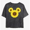 Flash Sale 😉 Disney Mickey Mouse Mickey Sunflower Mineral Wash Crop 👧 Girls T-Shirt 😍
