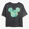 Deals 🥰 Disney Mickey Mouse Succulents Mineral Wash Crop 👧 Girls T-Shirt 🔔