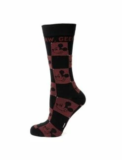 Best Sale โ๏ธ Disney Mickey Mouse Aw Gee Black & Red ๐งฆ Socks ๐