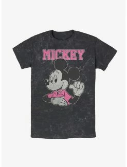 Deals 🔥 Disney Mickey Mouse Jumbo Mickey Mineral Wash T-Shirt ✨