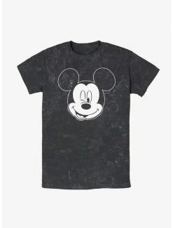 Promo 😍 Disney Mickey Mouse Wink Mineral Wash T-Shirt 💯