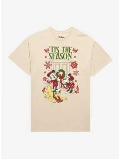 Best Sale 🔥 Disney Mickey Mouse And Friends 'Tis The Season Boyfriend Fit 👧 Girls T-Shirt 🛒
