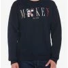 Discount 🔥 Disney Mickey Mouse Name Classic Sweatshirt 👏