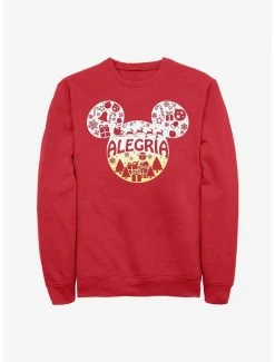 Best Sale 🌟 Disney Mickey Mouse Alegria Joy in Spanish Ears Sweatshirt ❤️