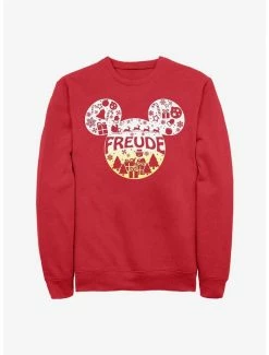 Brand new 😉 Disney Mickey Mouse Freude Joy in German Ears Sweatshirt 😉