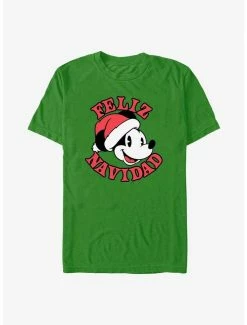 Budget 🤩 Disney Mickey Mouse Feliz Navidad Merry ❄ Christmas in Spanish T-Shirt 😀