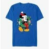 Discount 🔔 Disney Mickey Mouse Mickey Santa Wreath Lights T-Shirt ⭐
