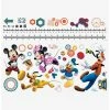 Promo ⭐ Disney Mickey Mouse And Friends Growth Chart Peel And Stick Wall Decals 🎉