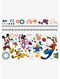 Promo ⭐ Disney Mickey Mouse And Friends Growth Chart Peel And Stick Wall Decals 🎉