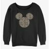 Top 10 ✨ Disney Mickey Mouse Animal Print Ears 👧 Girls Slouchy Sweatshirt 🤩