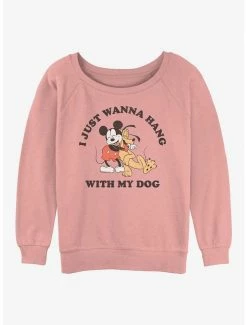 Best reviews of 😍 Disney Mickey Mouse 🐕 Dog Lover 👧 Girls Slouchy Sweatshirt 🌟