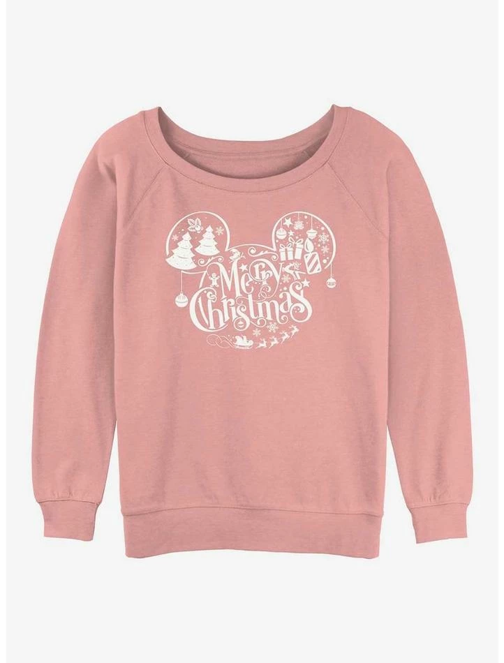 Outlet π Disney Mickey Mouse Holiday Ears π§ Girls Slouchy Sweatshirt π