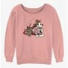 Best Sale 💯 Disney Mickey Mouse New Year Mickey 👧 Girls Slouchy Sweatshirt 🎁