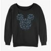 Best reviews of 🥰 Disney Mickey Mouse Snowflakes Ear 👧 Girls Slouchy Sweatshirt 🔥