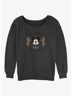Top 10 🔥 Disney Mickey Mouse Spirit of Tiger 👧 Girls Slouchy Sweatshirt 😀