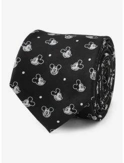 Top 10 ❤️ Disney Mickey Mouse Dot Black Men's Tie 🛒