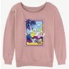 Discount ❤️ Disney Mickey Mouse Donald and Daisy Duck And Run 👧 Girls Slouchy Sweatshirt 🤩