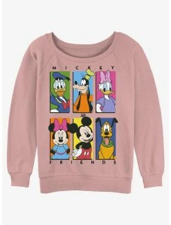 Brand new 😉 Disney Mickey Mouse Mickey and Friends 👧 Girls Slouchy Sweatshirt ✨