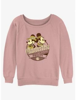 Coupon 🤩 Disney Mickey Mouse Oktoberfest in Deutschland 👧 Girls Slouchy Sweatshirt ❤️