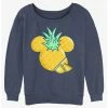 Coupon 👏 Disney Mickey Mouse Pineapple 👧 Girls Slouchy Sweatshirt 🔔