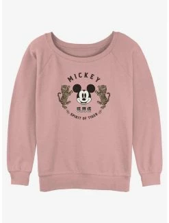 Wholesale 💯 Disney Mickey Mouse Spirit of Tiger 👧 Girls Slouchy Sweatshirt 🎉