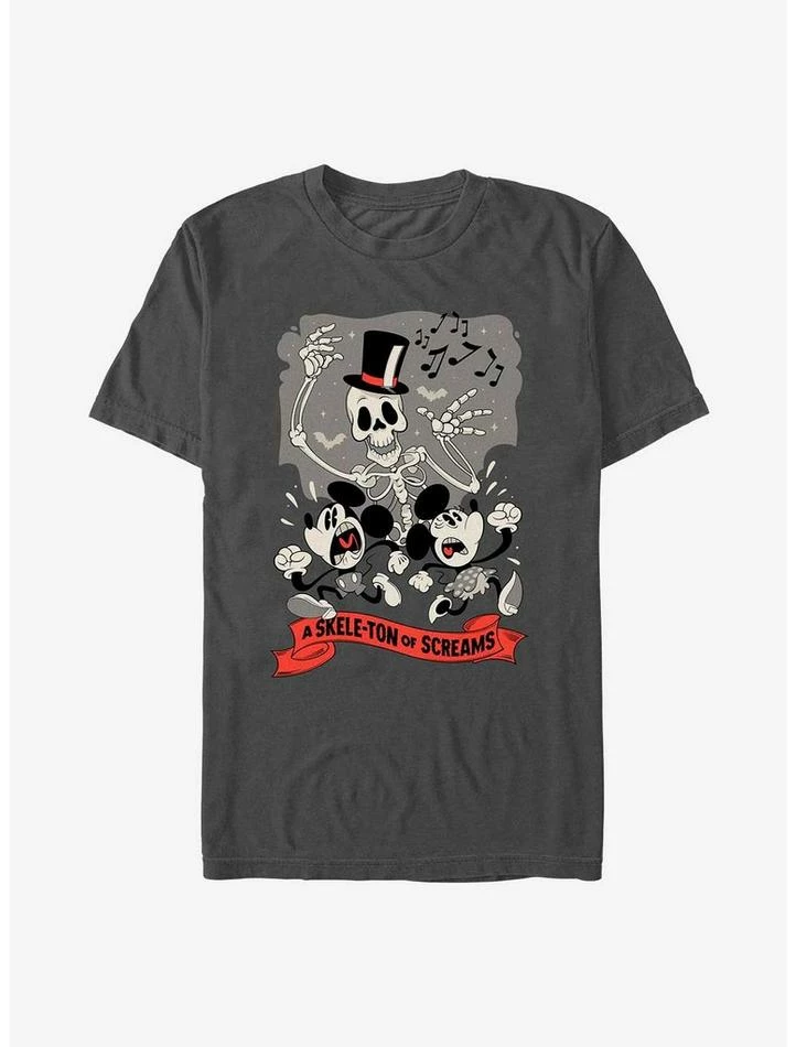 Deals π Disney Mickey Mouse A Skele-Ton of Screams T-Shirt π€©