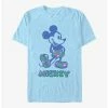 Flash Sale 💯 Disney Mickey Mouse Sketch Floral Fill T-Shirt 👏