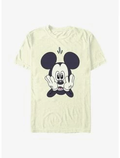 Budget 🧨 Disney Mickey Mouse Surprised Face T-Shirt 🎁