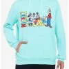 Best Sale 👍 Disney Mickey Mouse And Friends Teal Hoodie 🎉