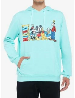 Best Sale 👍 Disney Mickey Mouse And Friends Teal Hoodie 🎉