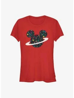 Discount 🌟 Disney Mickey Mouse Planet Mickey 👧 Girls T-Shirt ⌛