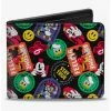 Promo 💯 Disney Disney The Sensational Expression Badges Bifold Wallet ⌛