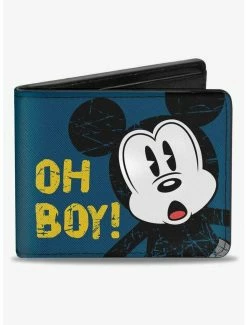 Top 10 👍 Disney Mickey Mouse Oh Boy Pose Weathered Bifold Wallet 💯