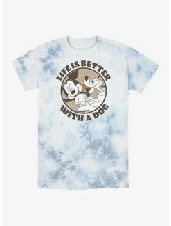 Hot Sale 😉 Disney Mickey Mouse 🐶 Dog Life Tie-Dye T-Shirt ⌛
