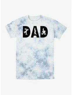 Cheapest 🎁 Disney Mickey Mouse Goofy Dad Tie-Dye T-Shirt ⌛