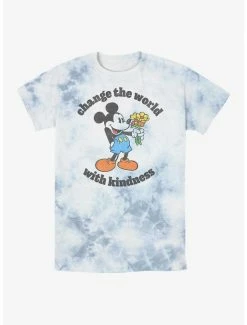 Hot Sale 😀 Disney Mickey Mouse Kindness Tie-Dye T-Shirt 🧨