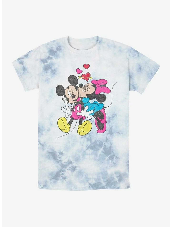 Brand new π Disney Mickey Mouse Loves and Kisses Tie-Dye T-Shirt β¨