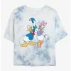 Best Sale 💯 Disney Mickey Mouse Big Donald & Daisy Tie-Dye 👧 Girls Crop T-Shirt 💯