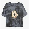 Top 10 ✨ Disney Mickey Mouse Big Face Tie-Dye 👧 Girls Crop T-Shirt 🧨