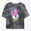 Top 10 💯 Disney Mickey Mouse Daisy Big Face Tie-Dye 👧 Girls Crop T-Shirt 🔔