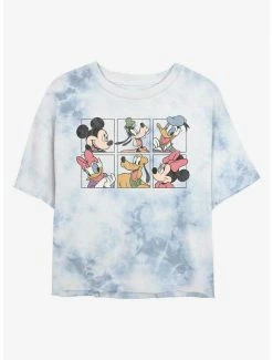Best Pirce ✨ Disney Mickey Mouse Disney Bunch Tie-Dye 👧 Girls Crop T-Shirt 🎁