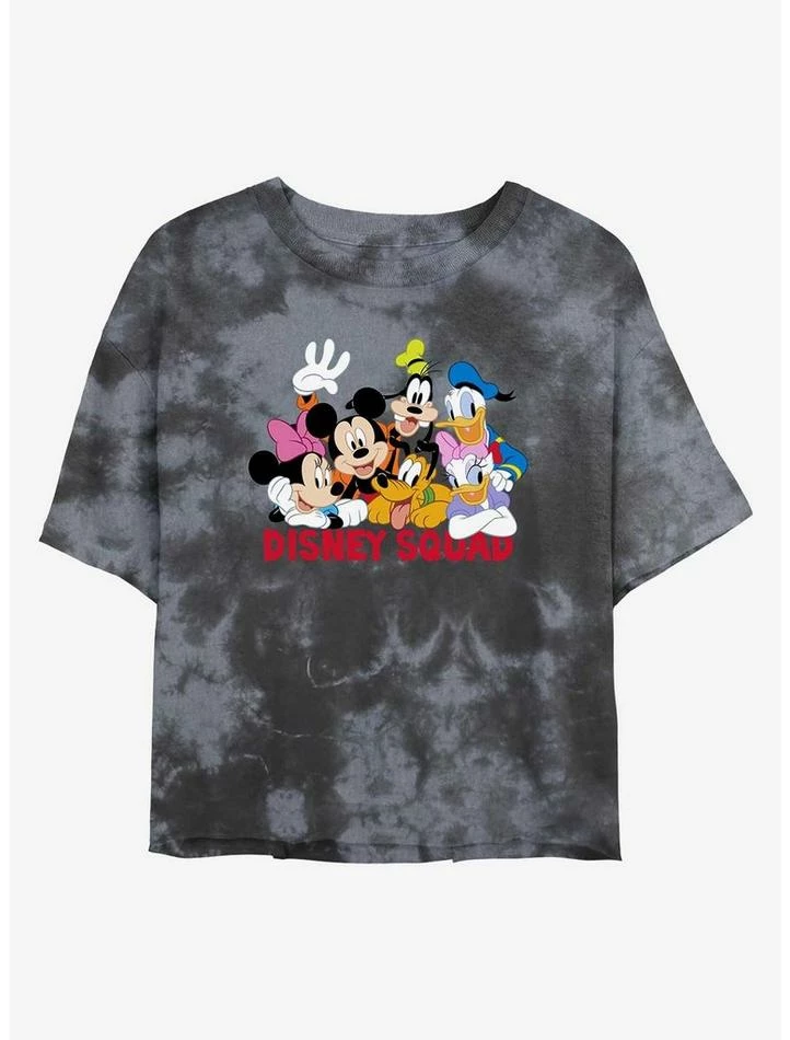 Promo π€© Disney Mickey Mouse Disney Squad Tie-Dye π§ Girls Crop T-Shirt π