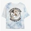 Best deal 🎉 Disney Mickey Mouse 🐶 Dog Life Tie-Dye 👧 Girls Crop T-Shirt 👍