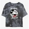 Discount 😍 Disney Mickey Mouse Mickey Badge Tie-Dye 👧 Girls Crop T-Shirt ✨