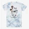 New 👍 Disney Mickey Mouse Sketchy Mickey Tie-Dye T-Shirt 🔥