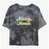 Wholesale 💯 Disney Mickey Mouse Mickey Script Tie-Dye 👧 Girls Crop T-Shirt 🥰