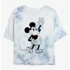 Best deal 💯 Disney Mickey Mouse Peace Out Tie-Dye 👧 Girls Crop T-Shirt 🤩