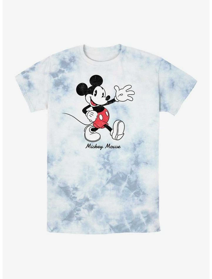 Outlet π― Disney Mickey Mouse Waving Hi Tie-Dye T-Shirt π§¨