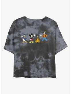 Top 10 👍 Disney Mickey Mouse Just The Boys Tie-Dye 👧 Girls Crop T-Shirt 🤩