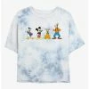 Brand new 🎉 Disney Mickey Mouse Just The Boys Tie-Dye 👧 Girls Crop T-Shirt 🌟